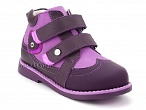 136-82 Бос(Bos), ботинки детские утепленные ортопедические профилактические, нубук, фиолетовый, сиреневый в Архангельске