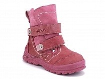 215-96,87,17 Тотто (Totto), ботинки детские зимние ортопедические профилактические, мех, нубук, кожа, розовый. в Архангельске