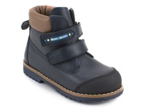 505-MSС (23-25)  Минишуз (Minishoes), ботинки ортопедические профилактические, демисезонные неутепленные, кожа, темно-синий в Архангельске