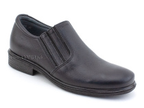 51213  ШагоВита (Shagovita), туфли школьные профилактические  для мальчиков, кожа, черный в Архангельске