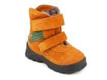 203-85,044 Тотто (Totto), ботинки зимние, оранжевый, зеленый, натуральный мех, замша. в Архангельске