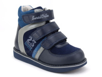 23-251  Сурсил (Sursil-Ortho), ботинки неутепленные с высоким берцем, кожа , нубук, синий, голубой в Архангельске
