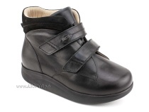 141606W Сурсил-Орто (Sursil-Ortho), ботинки для взрослых, ригидная подошва, диабетическая подкладка, кожа, нубук, черный, полнота 11 в Архангельске