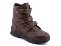 БК3-666-077-000-3 Орфея (Orfeya), ботинки зимние детские  антиварусные ортопедические, искуственный мех, кожа, коричневый 