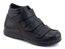 5008-01  Плюмекс (Plumex), ботинки для взрослых демисезонные утепленные, кожа, черный, полнота 10. в Архангельске